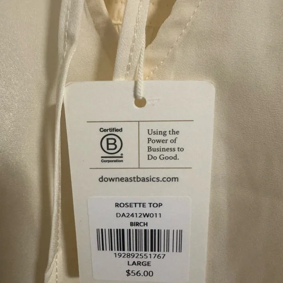 DownEast Rosette Top - L / Birch - Picture 3 of 3